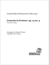 Concerto in B minor, op. 15 no.4 P.O.D. cover